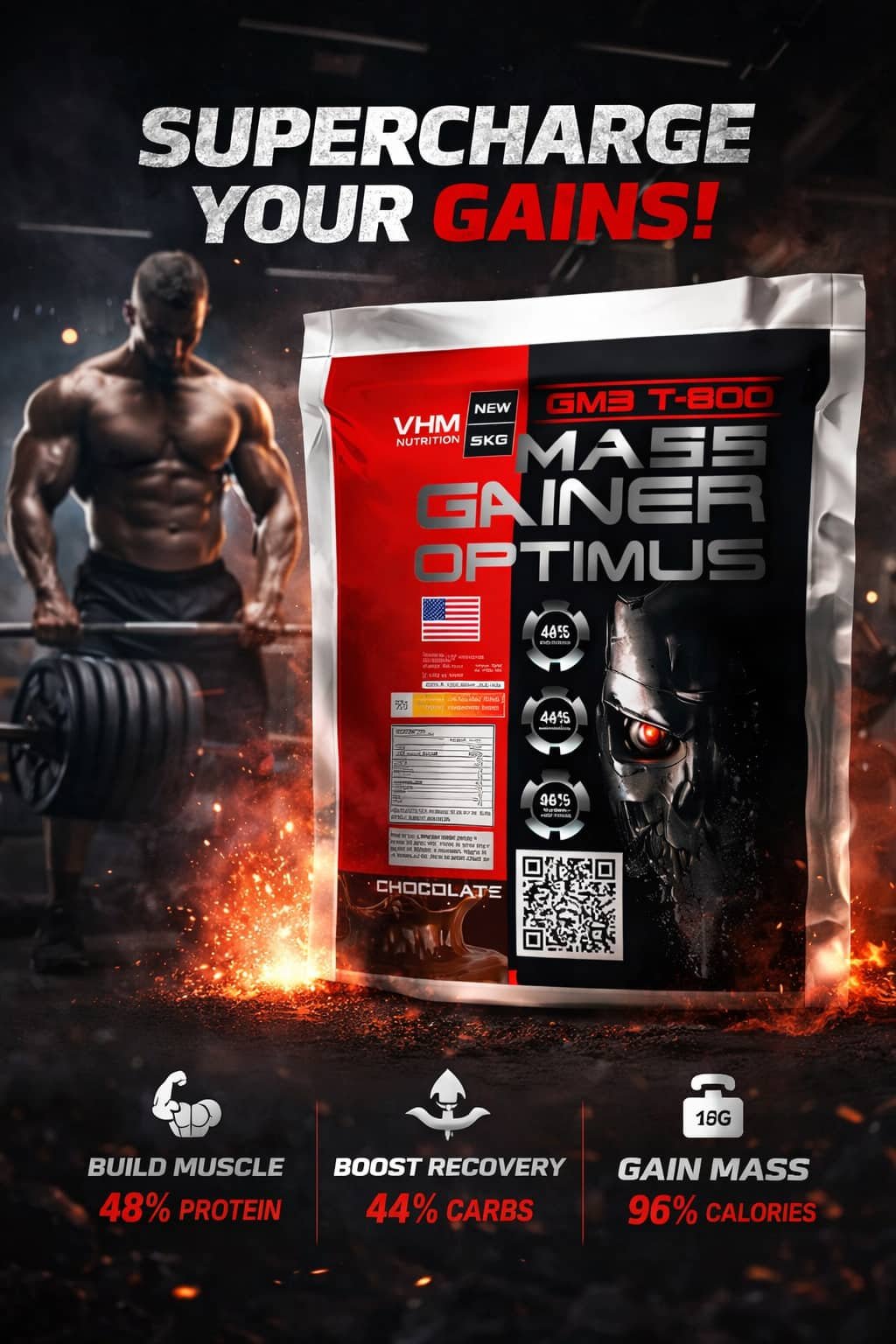 MASS GAINER OPTIMUS 5kg - Imagen 2
